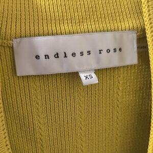 Endless Rose Yellow Knit Sweater XS